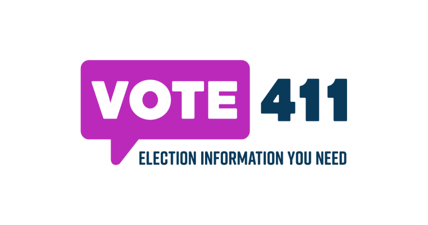 Vote411 Logo and Tag - Election Information You Need